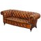 Canapé Chesterfield Victorien en Cuir Marron de Cornelius v. Smith, 190s 1