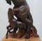 Tall Hand-Carved Sculpture of Rearing Horse and Foal 6