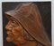 Hand-Carved Walnut Portraits Fisherman & Wife Prints by J. Rozec, Set of 2 9