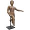 Late 18th Century French Hand-Carved Angel Wood Statue with Articulated Arms, Image 1