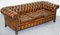 Fully Sprung Aged Brown Leather Chesterfield Sofa from Thomas Chippendale 2