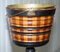 Biedermeier Brass Lined, Maple & Ebony Peat Bucket for Coal 10