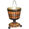 Biedermeier Brass Lined, Maple & Ebony Peat Bucket for Coal, Image 1