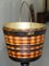 Biedermeier Brass Lined, Maple & Ebony Peat Bucket for Coal 13