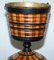 Biedermeier Brass Lined, Maple & Ebony Peat Bucket for Coal 5