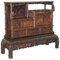 Antique Chinese Hand-Carved Cabinet with Monkeys & Drawers, Image 1