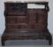 Antique Chinese Hand-Carved Cabinet with Monkeys & Drawers 2