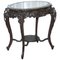 Heavily Carved Chinese Export Occasional Centre Table with Black Lacquered Finish 1