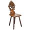 19th Century Black Forrest Hand-Carved Hawk Bobbin Turned Hall Chair 1