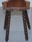 19th Century Black Forrest Hand-Carved Hawk Bobbin Turned Hall Chair, Image 8
