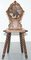 19th Century Black Forrest Hand-Carved Hawk Bobbin Turned Hall Chair 2