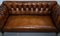 Victorian Brown Leather Chesterfield Sofa from Howard and Sons 7