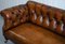 Victorian Brown Leather Chesterfield Sofa from Howard and Sons 4
