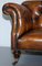 Victorian Brown Leather Chesterfield Sofa from Howard and Sons 5