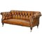 Victorian Brown Leather Chesterfield Sofa from Howard and Sons 1