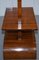 Large Art Deco Walnut Side Table with Built in Height Adjustable Light 7