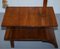 Large Art Deco Walnut Side Table with Built in Height Adjustable Light 2