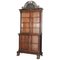 Victorian Hardwood Hand-Carved Wood Library Display Cabinet 1