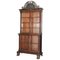 Victorian Hardwood Hand-Carved Wood Library Display Cabinet, Image 1