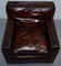 Vintage Handmade Chelsea Bordeaux Leather Armchair, Image 3