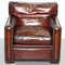 Vintage Handmade Chelsea Bordeaux Leather Armchair, Image 2
