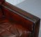 Vintage Handmade Chelsea Bordeaux Leather Armchair 5