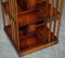 Burr Yew & Satinwood Revolving Bookcase Side End Table 16