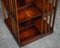 Burr Yew & Satinwood Revolving Bookcase Side End Table 18