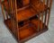 Burr Yew & Satinwood Revolving Bookcase Side End Table 15