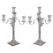 Sterling Silver Candelabra Candlesticks from Henry Wigfull, 1904, Set of 2, Image 1