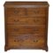 Antique Victorian Inlaid Satinwood & Hardwood Chest of Drawers, 1860s 1