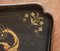 Antique Chinese Gold Gilt Painted Paper Mache Large Serving Dinner Tray 8