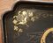 Antikes chinesisches vergoldetes bemaltes großes Pappmaché Tablett 5