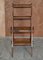 Antique Victorian English Oak Library Steps & Metamorphic Chair, 1880s 13