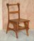 Antique Victorian English Oak Library Steps & Metamorphic Chair, 1880s 2