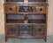 Large Carved Bookcase with Ornate Cherub Putti & Lion Figures 3