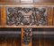 Large Carved Bookcase with Ornate Cherub Putti & Lion Figures 10