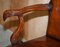 Vintage Eagle Armed Claw & Ball Feet Brown Leather Armchair, Image 6