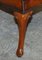 Butaca vintage de cuero marrón con patas esféricas, Imagen 14