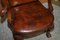 Vintage Eagle Armed Claw & Ball Feet Brown Leather Armchair 5