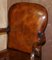 Vintage Eagle Armed Claw & Ball Feet Brown Leather Armchair 3