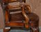 Fauteuil Aigle Vintage en Cuir Marron 13