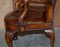 Vintage Eagle Armed Claw & Ball Feet Brown Leather Armchair, Image 18