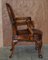 Vintage Eagle Armed Claw & Ball Feet Brown Leather Armchair 12