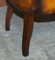 Chesterfield Brown Leather Armchair with Claw & Ball Feet 12