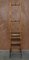 Antique George III Elm & Leather Library Steps, 1810s, Image 14