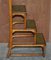 Antique George III Elm & Leather Library Steps, 1810s 13