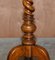 Antique Barley Twist Column Base Tripod Lamp Table, 1860s 7