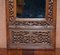 Panel de espejo chino de madera tallada que representa a los murciélagos, símbolo de la felicidad y la buena fortuna, Imagen 3