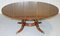 Vintage Hardwood Extendable Round Jupe Dining Table with Extensions 17